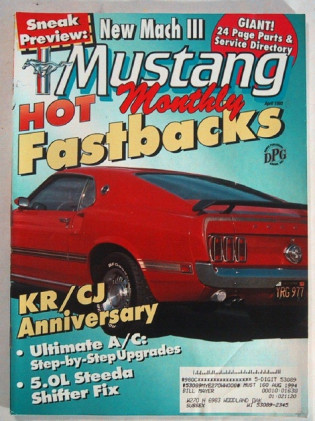MUSTANG MONTHLY 1993 APR - MACH III, KR, CJ-R, TASCA